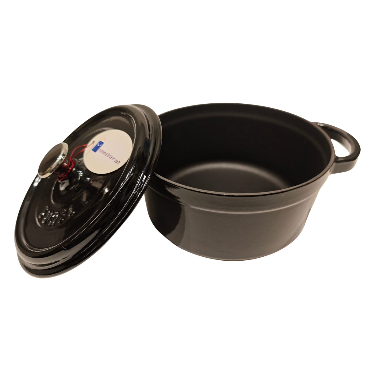 Sürel 20 cm Yuvarlak Tencere Parlak Siyah