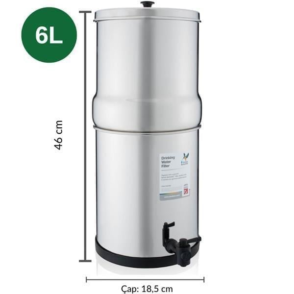 British Berkefeld - 6 Lt Portatif Su Arıtma Cihazı – 2 Filtre - W9361136