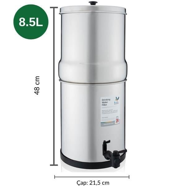 British Berkefeld - 8.5 Lt. Portatif Florür Filtreli Su Arıtma Cihazı  – 2 Filtre - W9361132