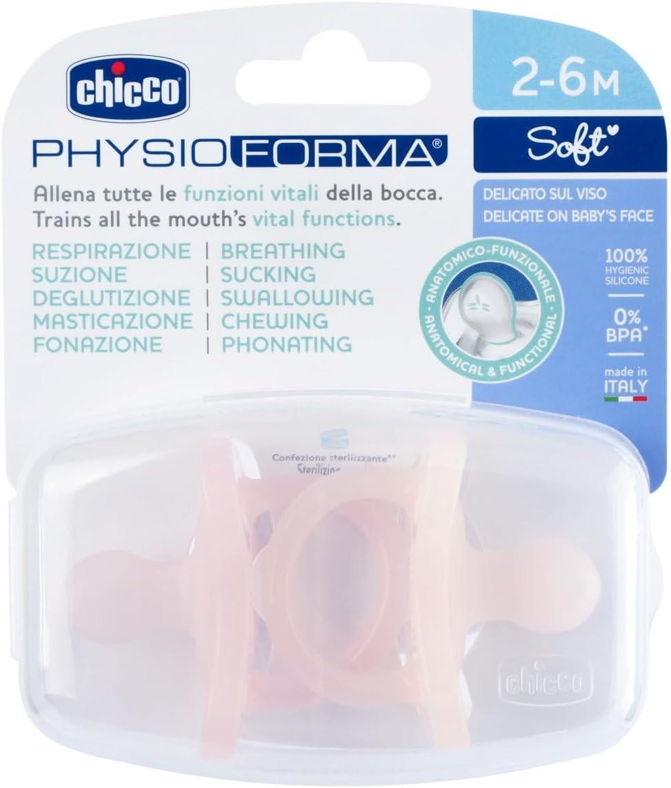 Chicco PhysioForma Soft 2li Silikon Emzik 2-6 Ay Kız