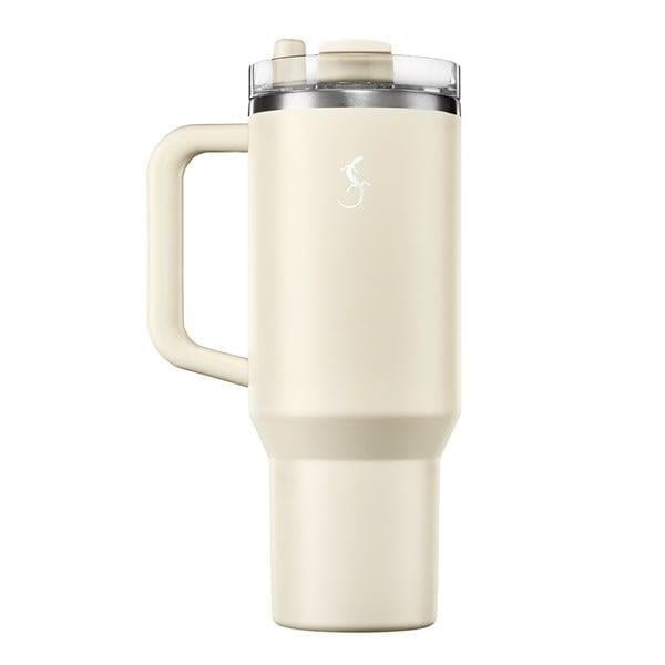 Lurch - “Big Cup” 1.2 L Fildişi, Paslanmaz Çelik Termos - Uzatılabilir Pipetli, Çift Cidarlı, Sızdırmaz - 270974