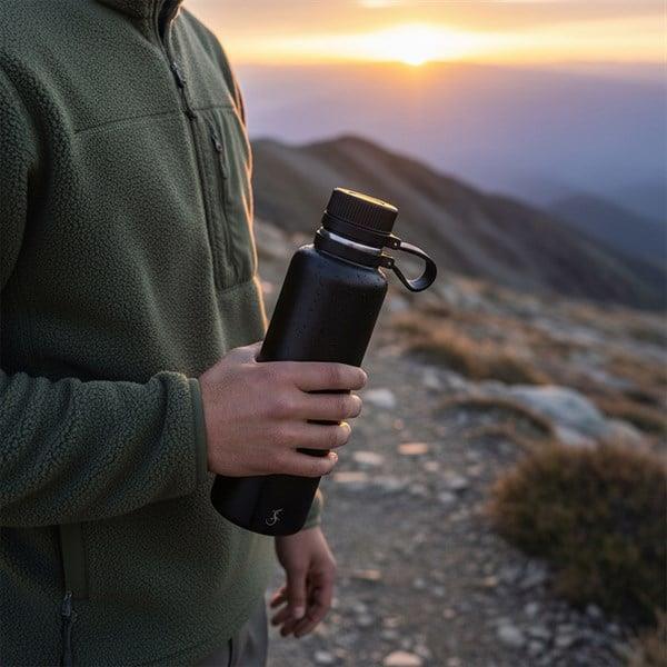 Lurch - “Outdoor” 1 L Mat Siyah, Paslanmaz Çelik Termos - Çift Cidarlı, Sızdırmaz - 270980