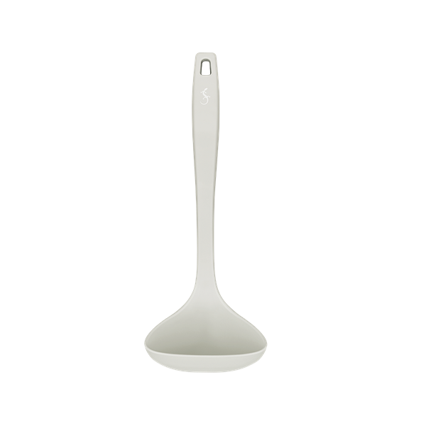 Lurch - Platin Silikon Çorba Kepçesi 28 cm Açık Gri -  Yanmaz, Yapışmaz, Bükülmez, Çizmez, Tat ve Koku Bırakmaz - 240012