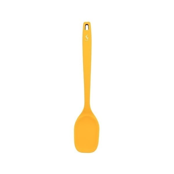 Lurch - Platin Silikon Servis Kaşığı 33,5 cm Sarı - Yanmaz, Yapışmaz, Bükülmez, Çizmez, Tat ve Koku Bırakmaz - 240054