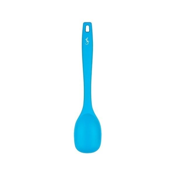 Lurch - Platin Silikon Yemek Kaşığı 28 cm Mavi - Yanmaz, Yapışmaz, Bükülmez, Çizmez, Tat ve Koku Bırakmaz - 240101