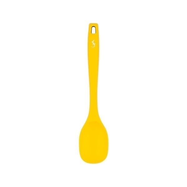 Lurch - Platin Silikon Yemek Kaşığı 28 cm Sarı - Yanmaz, Yapışmaz, Bükülmez, Çizmez, Tat ve Koku Bırakmaz - 240041