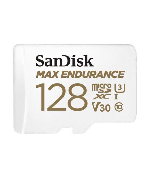 SanDisk MAX ENDURANCE microSDXC 128GB + SD Adapter - for home security cameras - dashcams