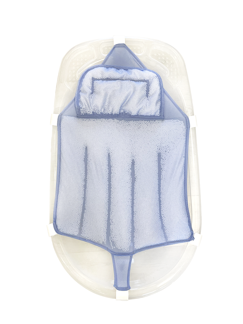 Sema Baby Köpüklü Kafa Destekli Bebek Banyo Filesi - Mavi