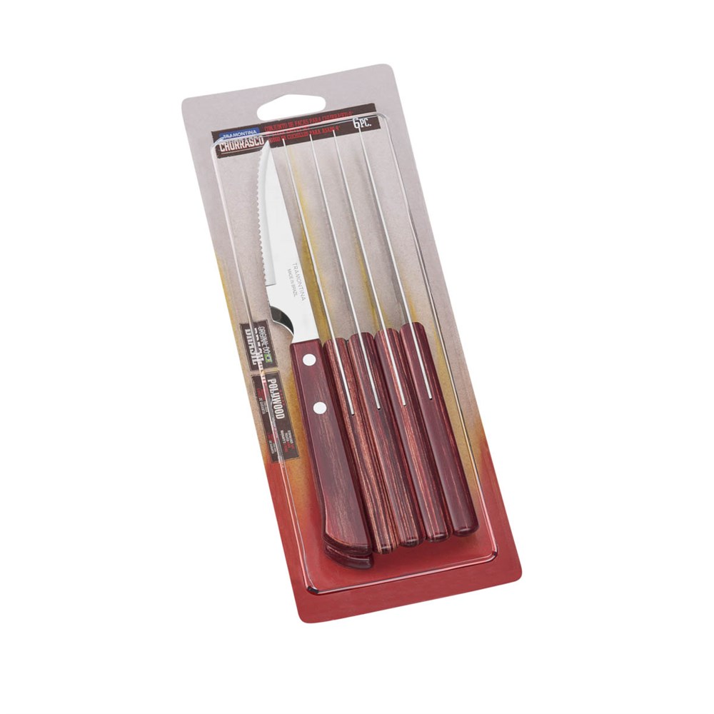 Tramontina Churrasco 21109/674 Biftek-steak Bıçağı (6lı Blister)