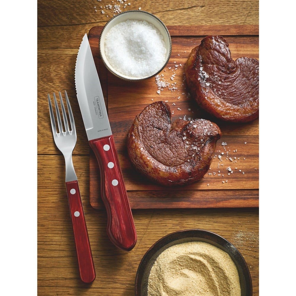 Tramontina Churrasco 21116/075 Jumbo Biftek-steak Bıçağı (12li Kutu)