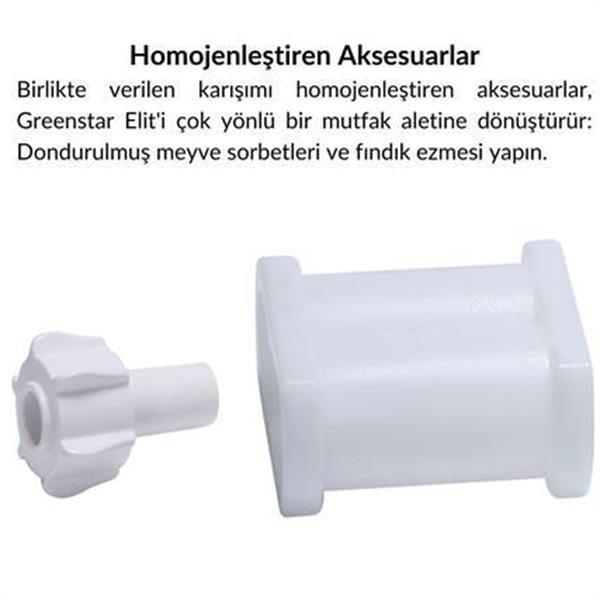 Tribest - Greenstar Elite Soğuk Sıkım Meyve Ve Sebze Sıkacağı - GSE-5000-F-Beyaz