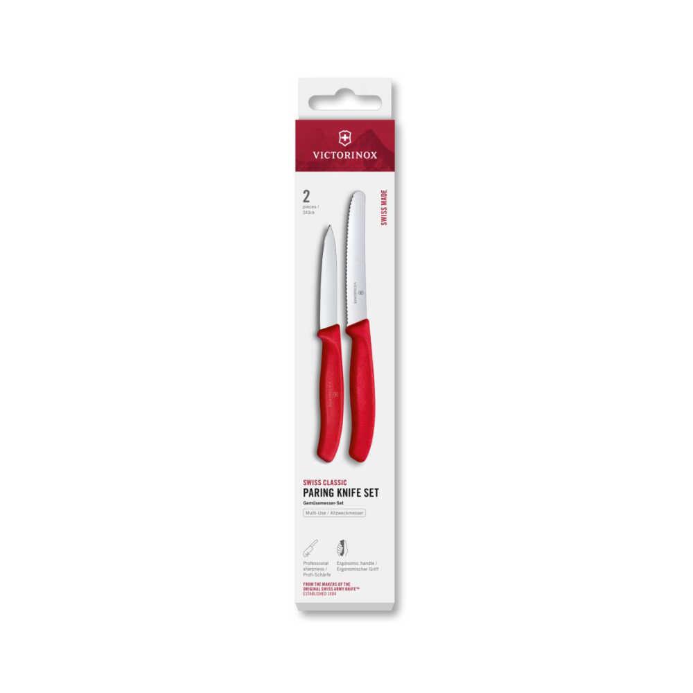 Victorinox 6.7111.2C1 Swiss Classic 2li Bıçak Set, Kırmızı