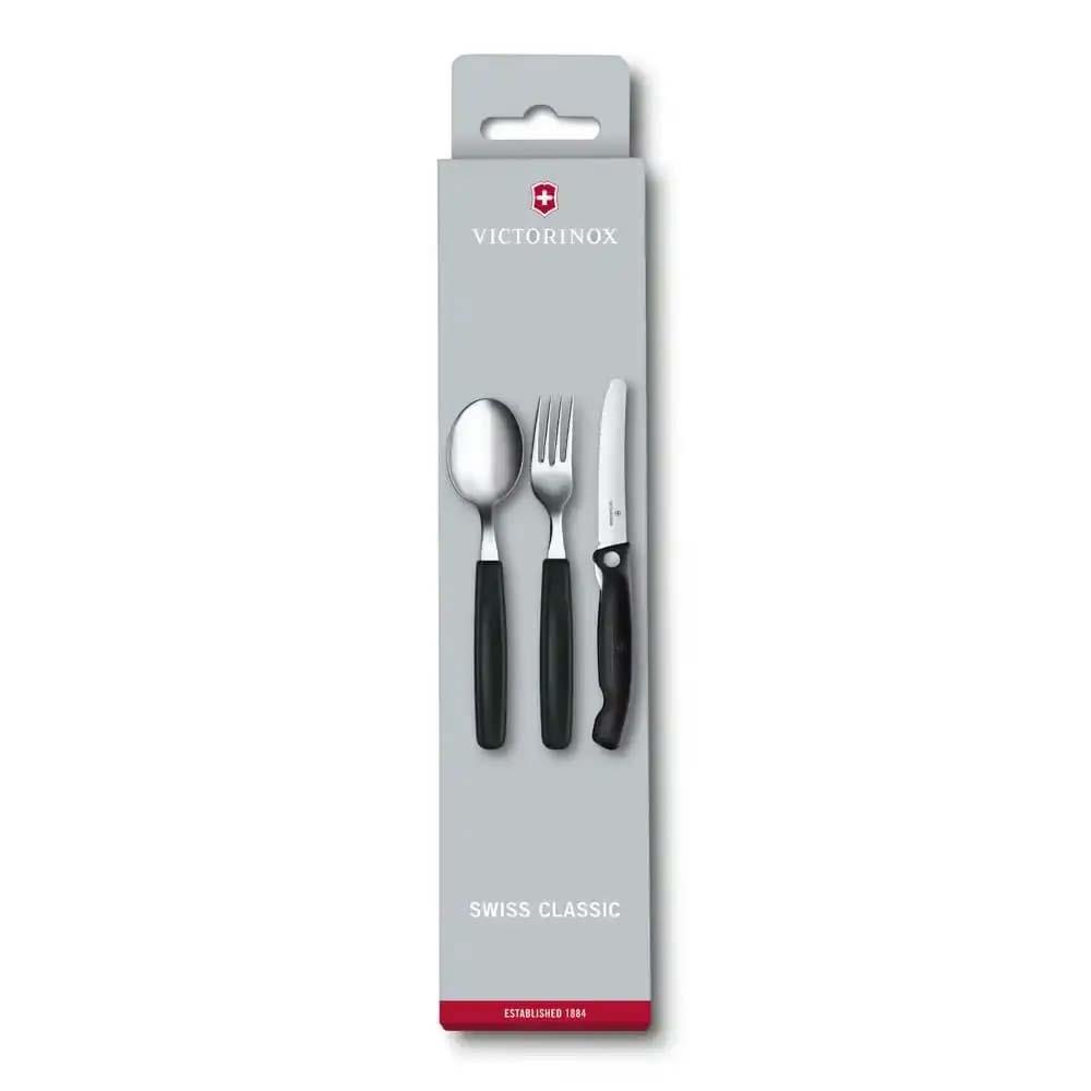 Victorinox 6.7192.F3 Swiss Classic 3 Parça Masa Seti, Siyah