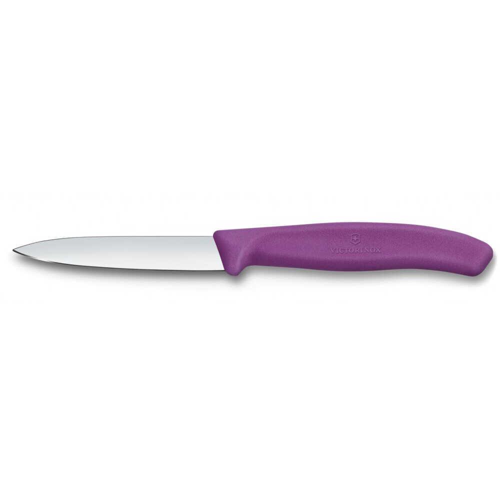 Victorinox 6.7605.C1 8cm Düz Soyma Bıçağı, Mor