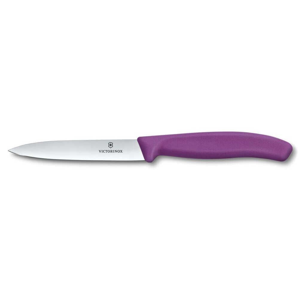 Victorinox 6.7705.C1 Swiss Classic 10cm Düz Soyma Bıçağı, Mor
