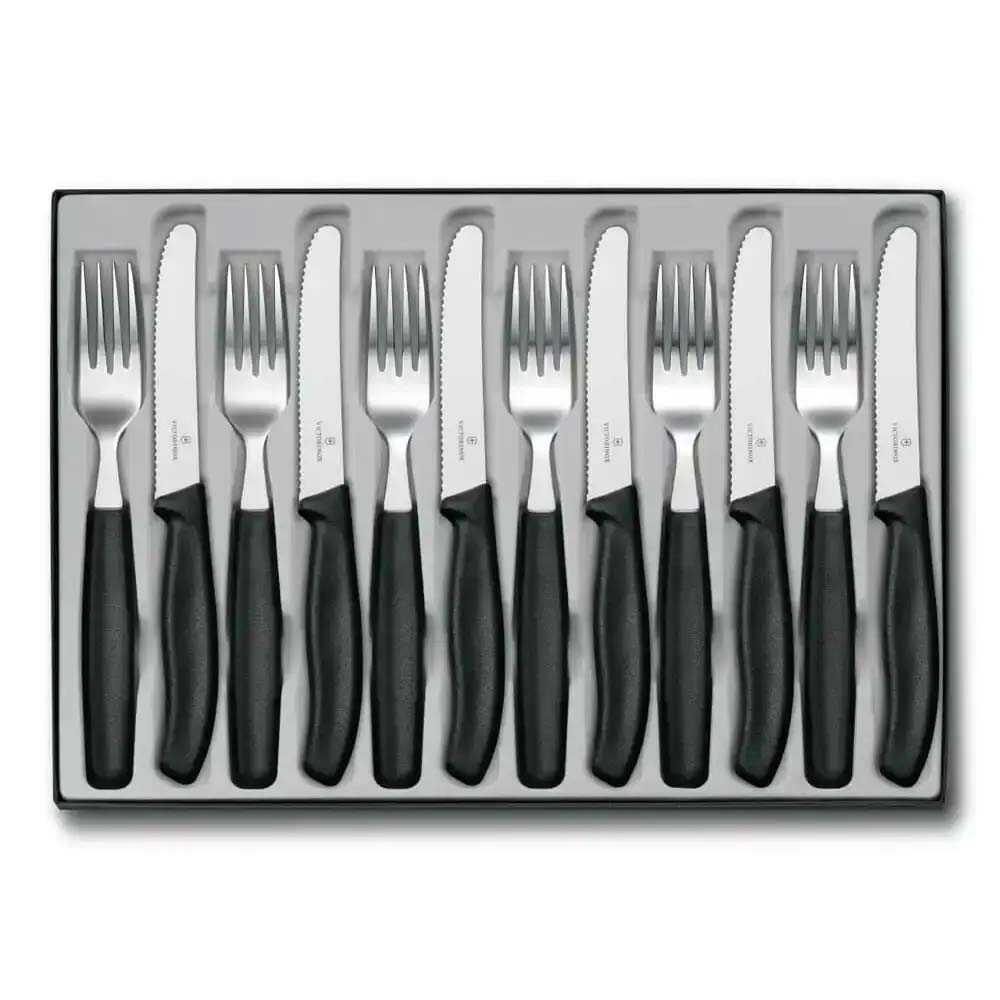 Victorinox 6.7833.12 Siyah Masa Seti, 12 Parça