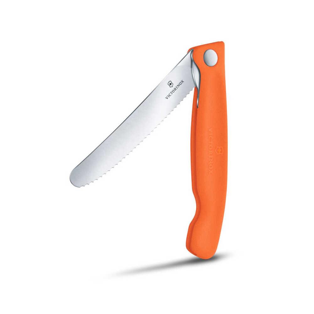 Victorinox 6.7839.FC1 Swiss Classic 11cm Katlanır Piknik Bıçağı, Turuncu