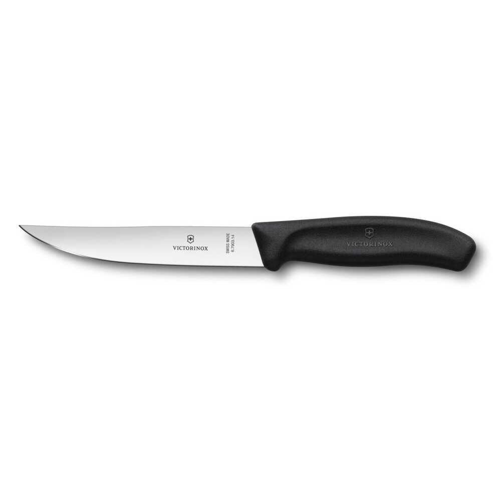 Victorinox 6.7903 Swiss Classic 12cm Düz Biftek Bıçağı, Siyah