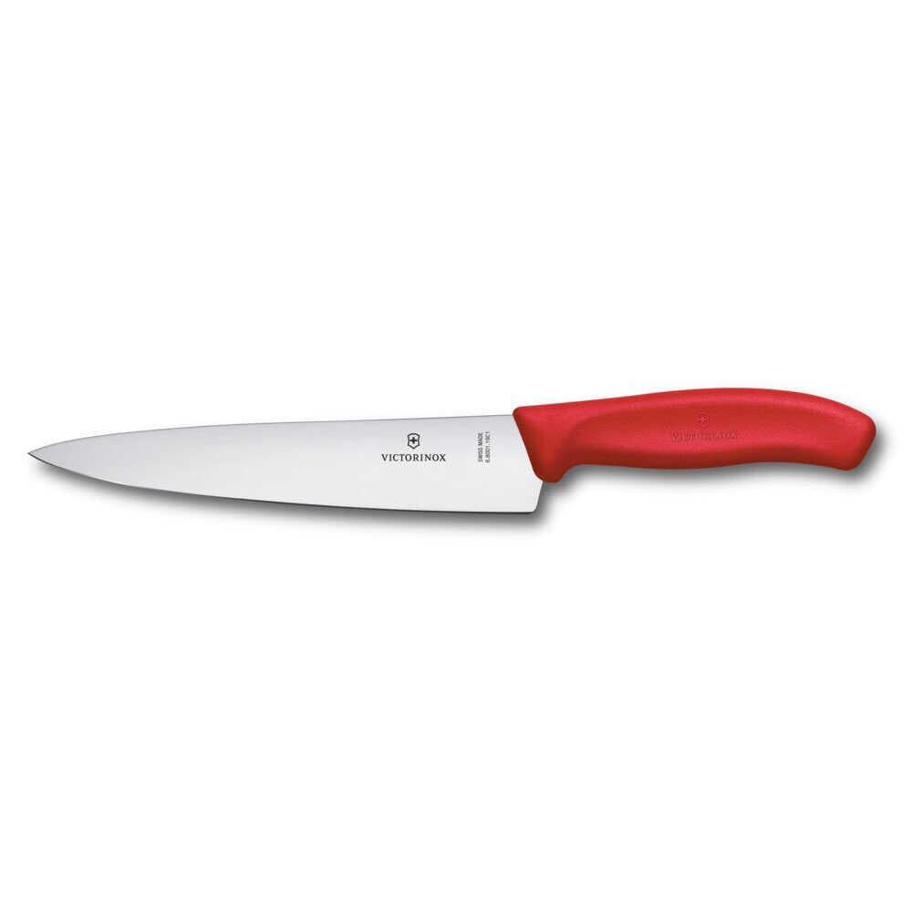 Victorinox 6.8001.19C1B 19cm Düz Şef Bıçağı, Kırmızı, Blisterli