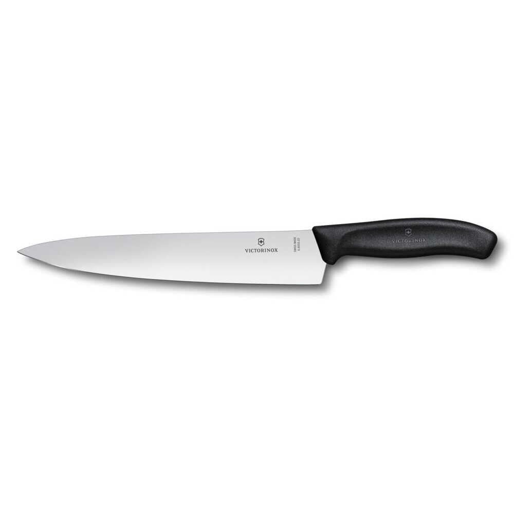 Victorinox 6.8003.22G 22cm Siyah Doğrama Bıçağı, Hediye Kutulu