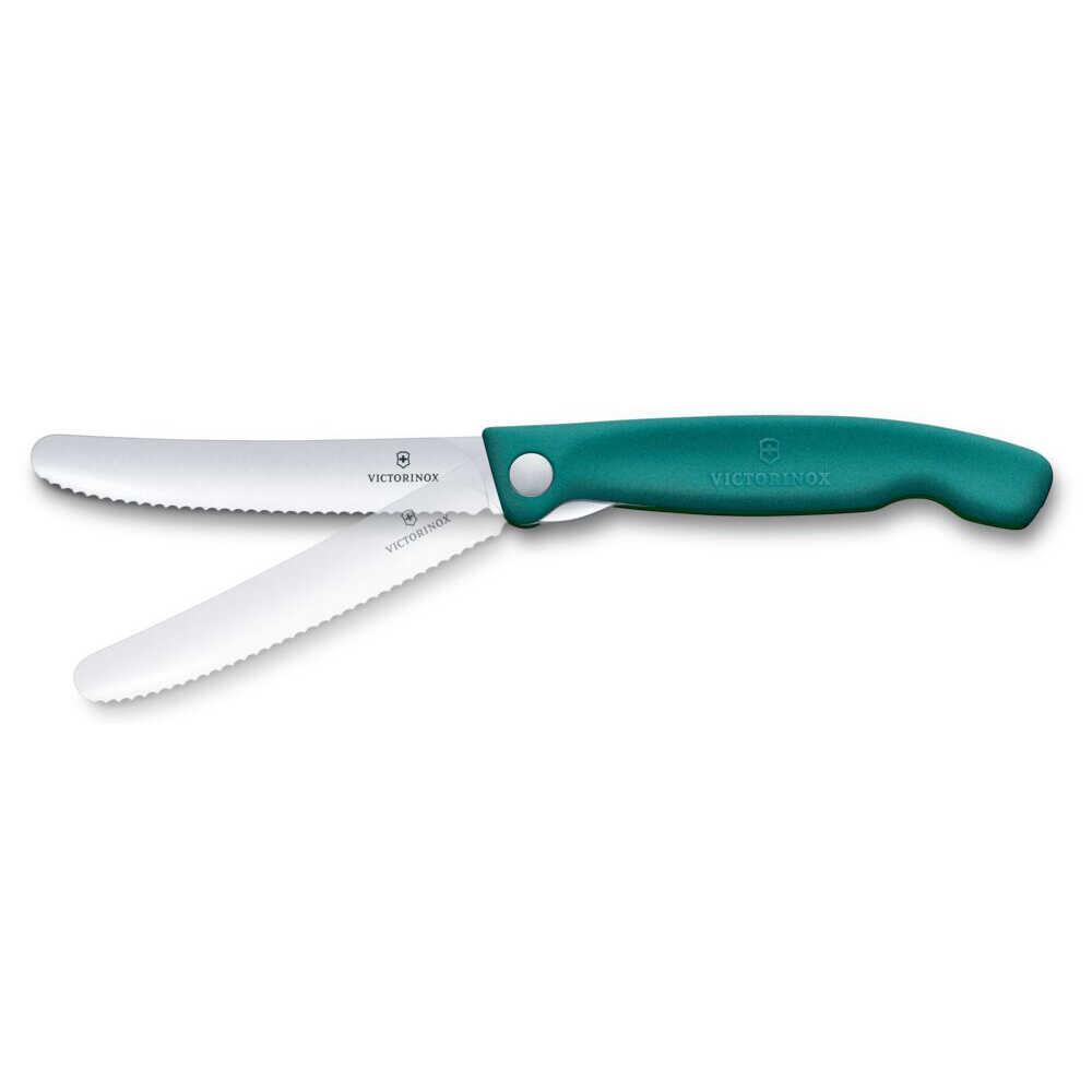 Victorinox Swiss Classic 11cm Tırtıklı Piknik Bıçağı, Yeşil