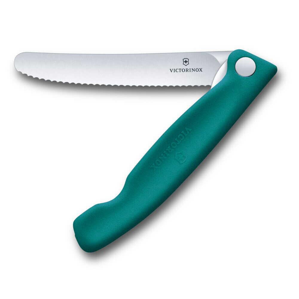 Victorinox Swiss Classic 11cm Tırtıklı Piknik Bıçağı, Yeşil