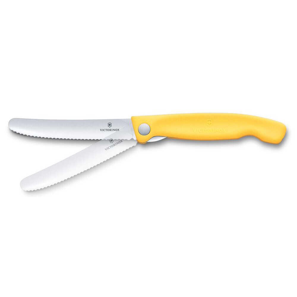 Victorinox Swiss Classic 11cm Tırtıklı Piknik Bıçağı, Sarı