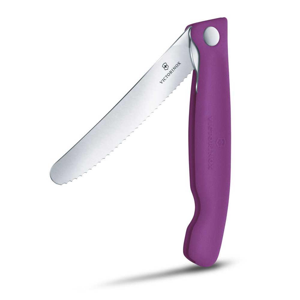 Victorinox Swiss Classic 11cm Tırtıklı Piknik Bıçağı, Mor