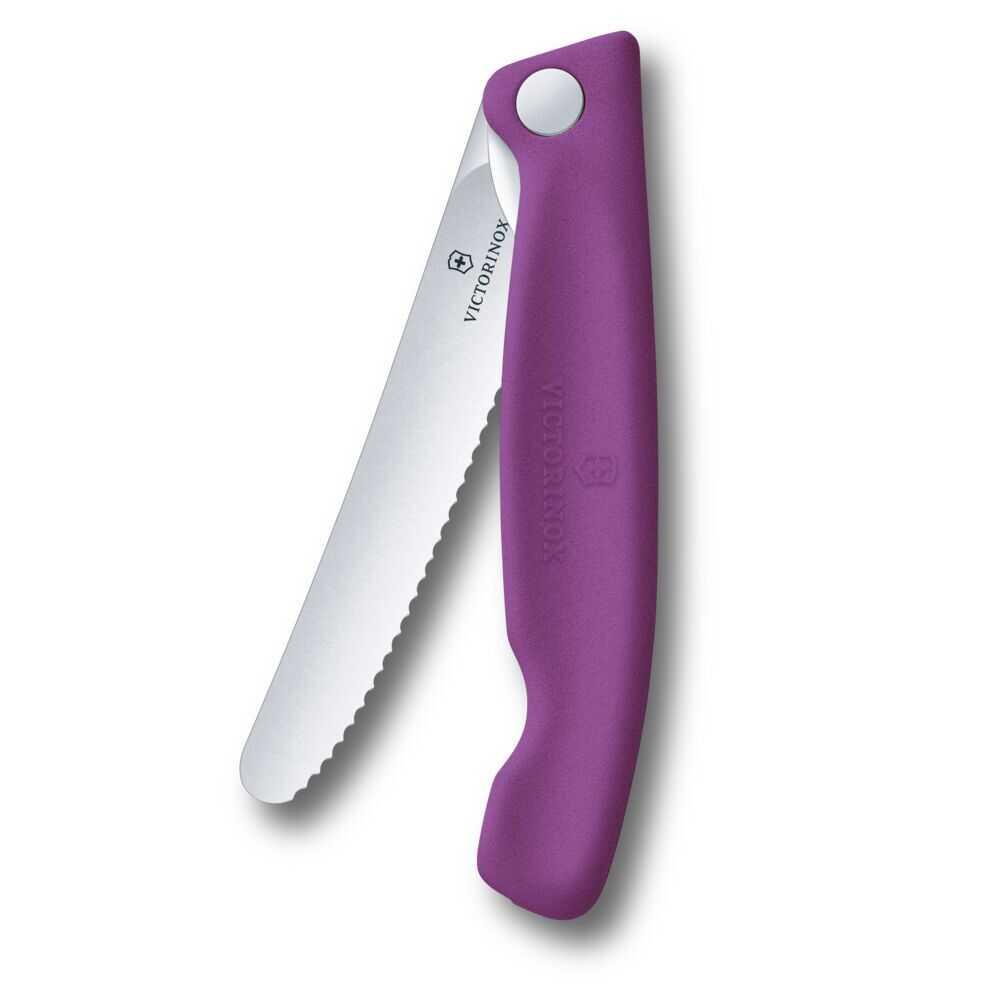 Victorinox Swiss Classic 11cm Tırtıklı Piknik Bıçağı, Mor