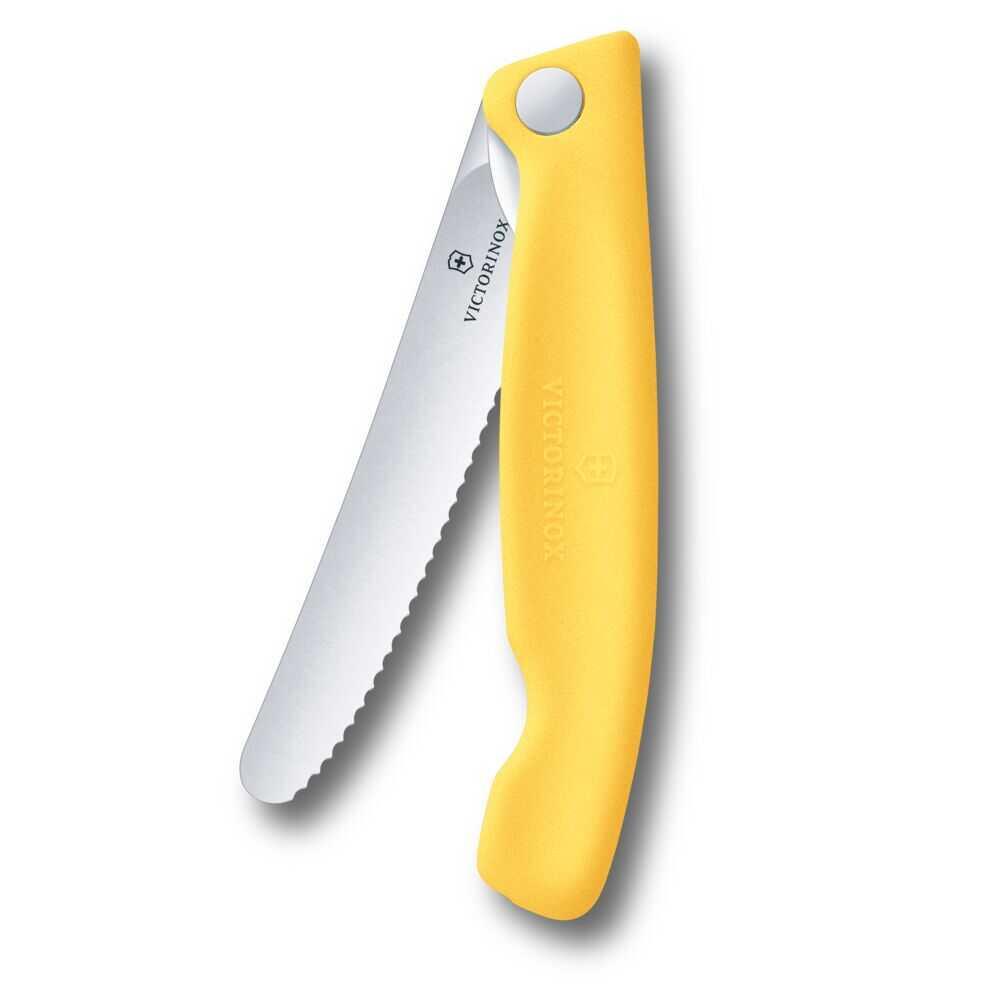 Victorinox Swiss Classic 11cm Tırtıklı Piknik Bıçağı, Sarı