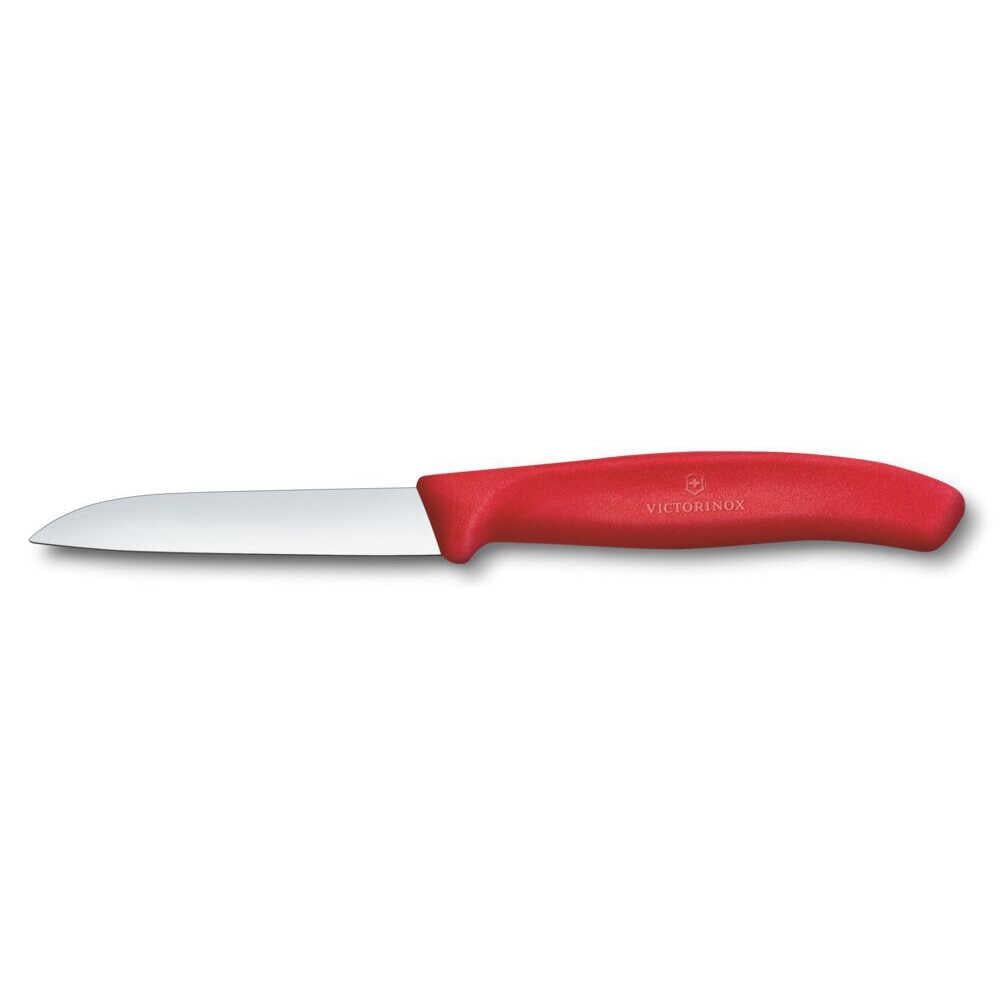 Victorinox Swiss Classic 8 cm Düz Soyma Bıçağı, Kırmızı