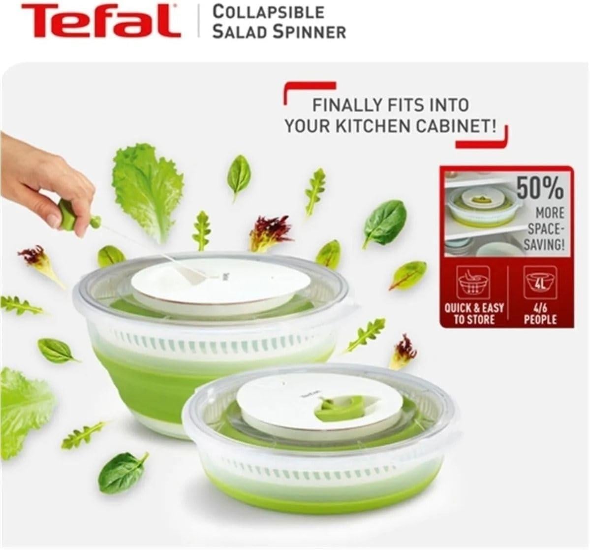 Tefal Katlanabilir Salata Kurutucu 4 Lt.