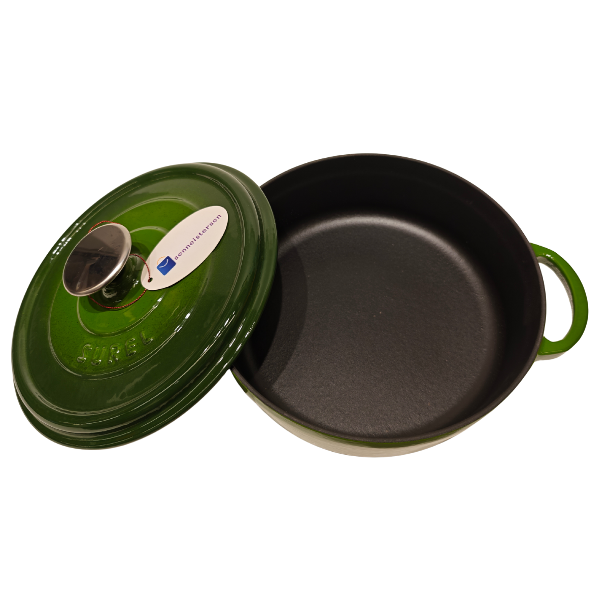 Sürel 24 cm Yuvarlak Sığ Tencere Degrade Yeşil