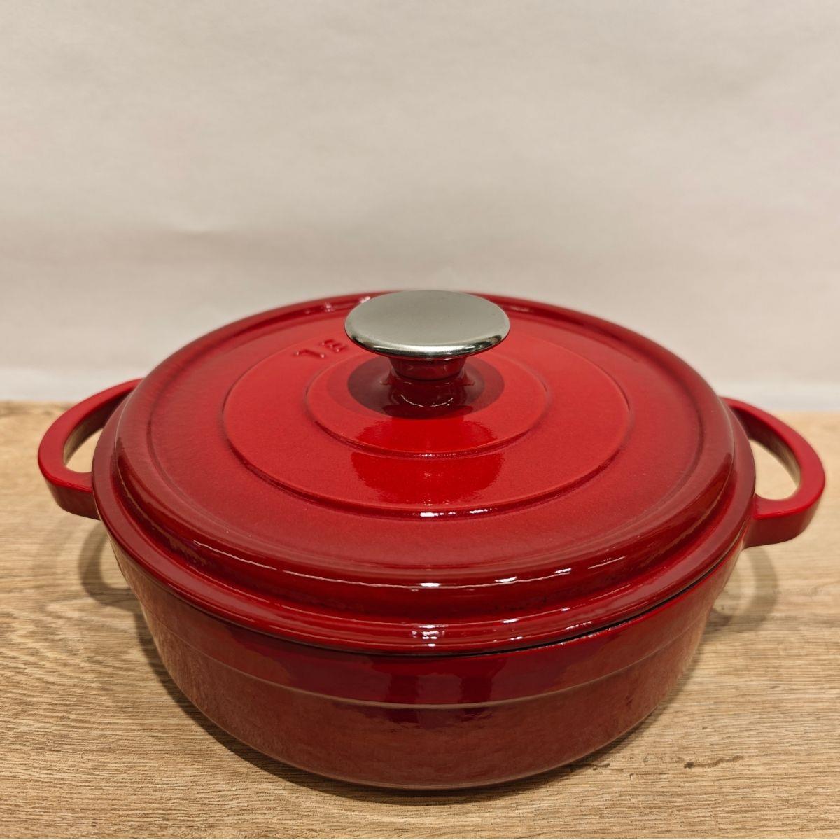 Sürel 24 cm Yuvarlak Sığ Tencere Degrade Kırmızı