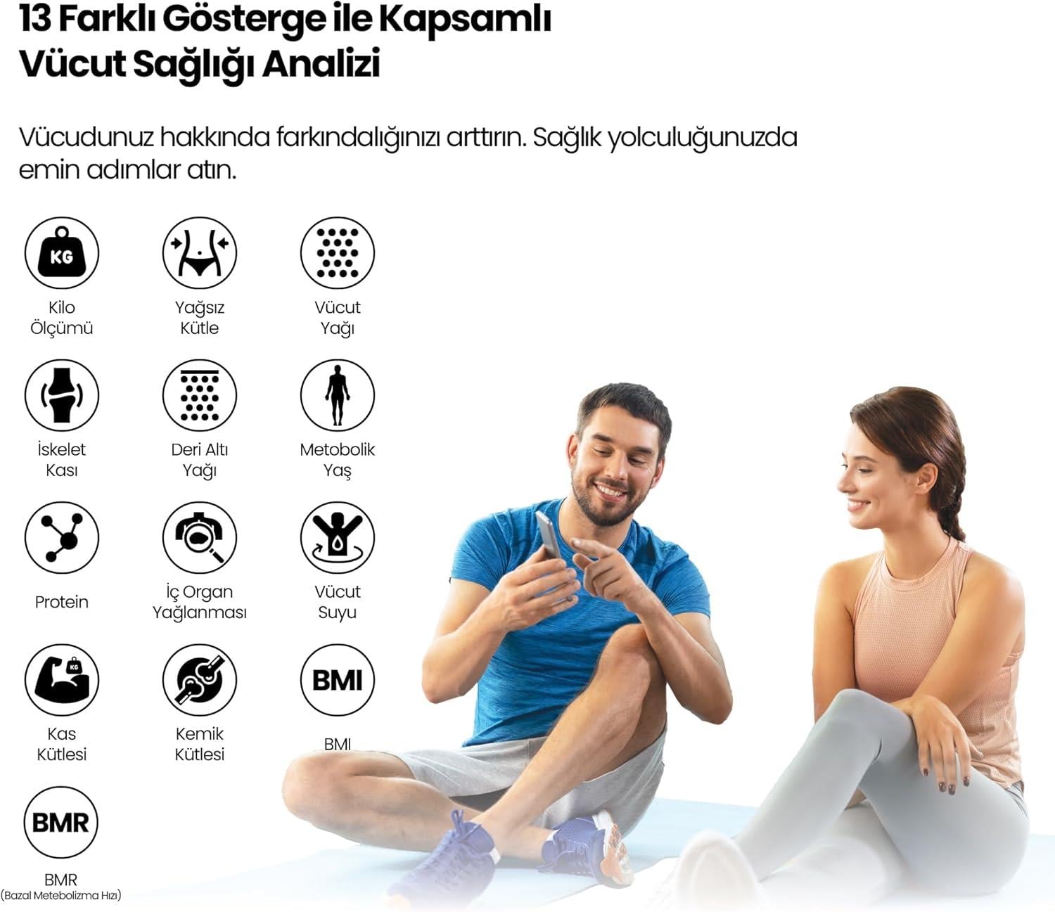 Relux RBS4000 Akıllı Vücut Analiz Tartısı