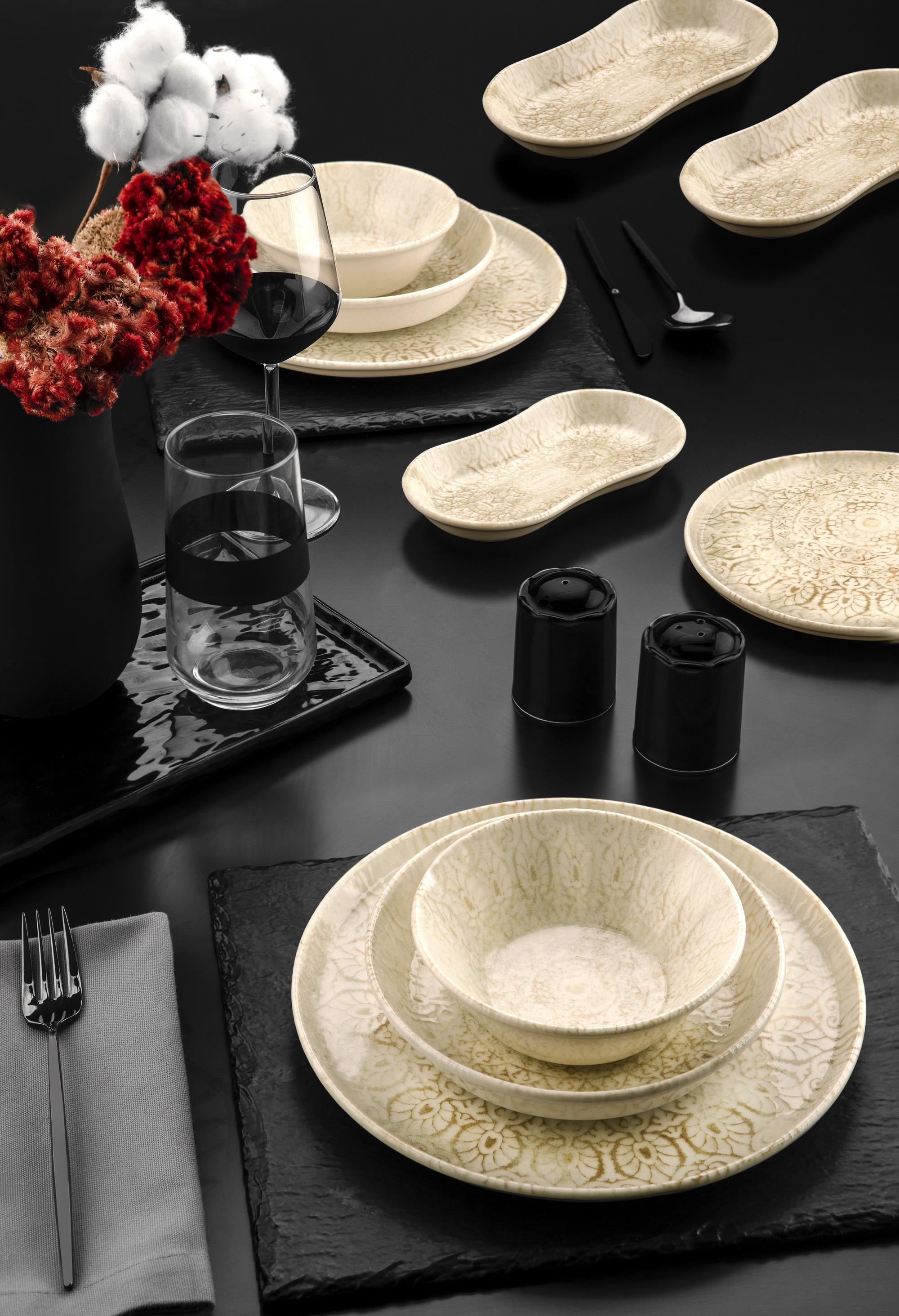 Noble life Vintage 27 Parça Porselen Yemek Takımı