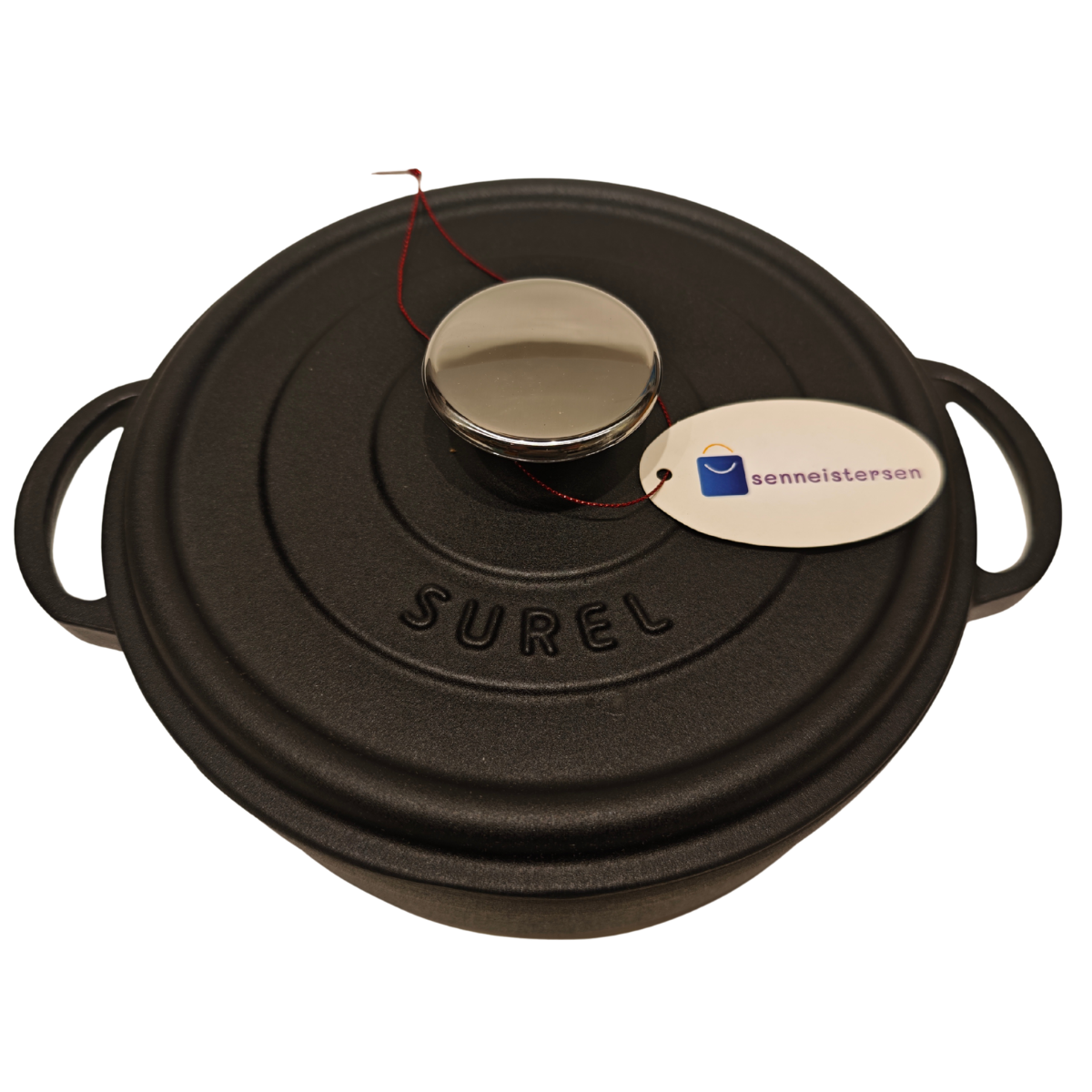 Sürel 24 cm Yuvarlak Sığ Tencere Mat Siyah