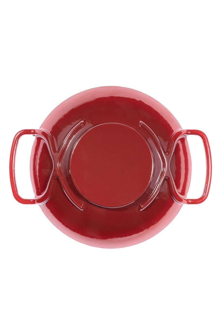 Sürel 28 cm Yuvarlak Wok Tava Degrade Kırmızı