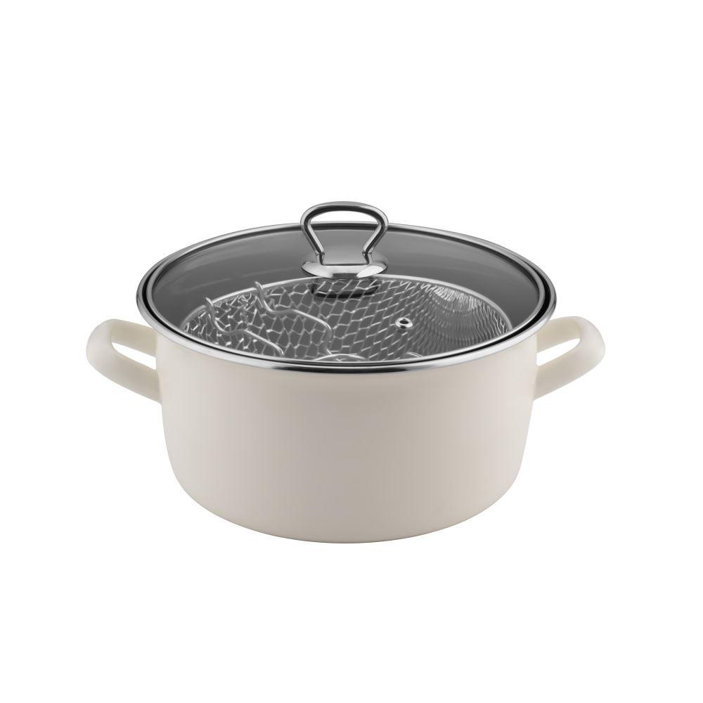 NBL EMAYE FİLDİŞİ FRİTÖZ TENCERE