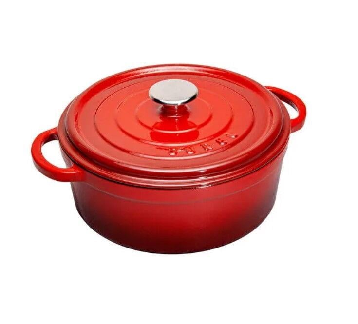 Sürel 20 cm Yuvarlak Tencere Degrade Kırmızı