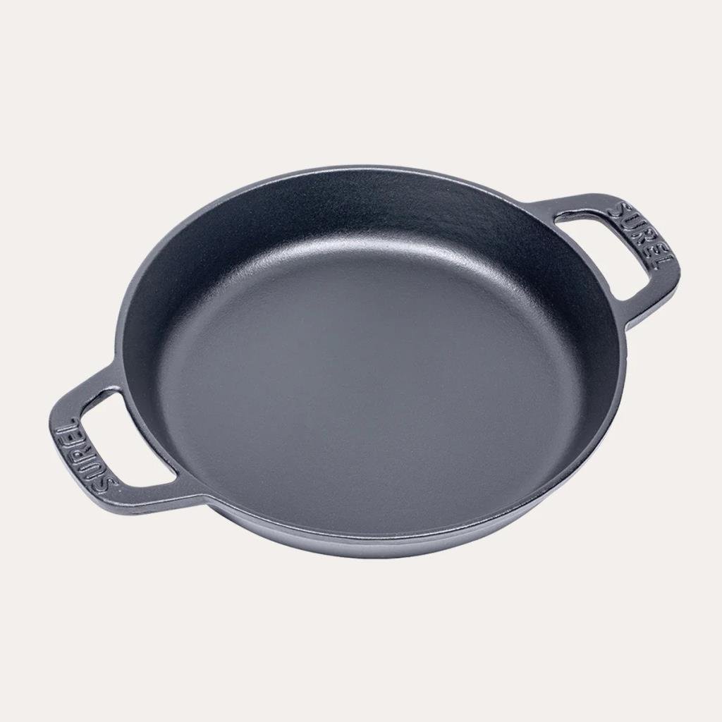 Sürel 20 cm Yuvarlak Düz Sahan Mat Siyah