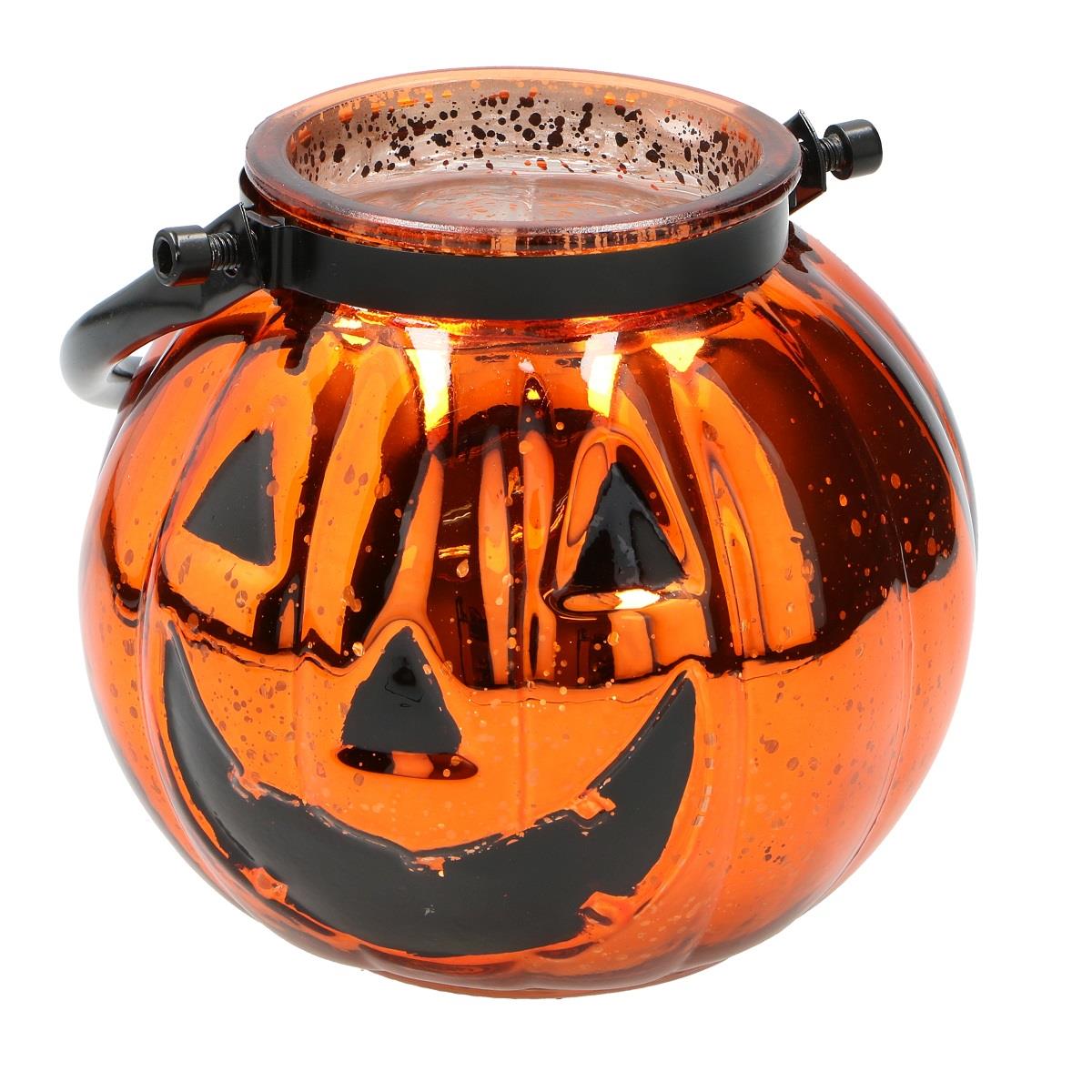 Cadılar bayramı cam kabak 15,5 x 14 cm