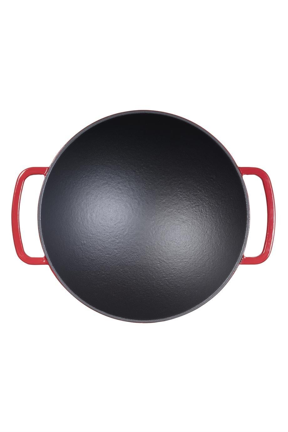Sürel 28 cm Yuvarlak Wok Tava Degrade Kırmızı