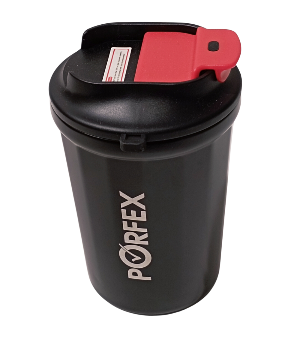 Porfex 5357 Mat Siyah Çelik Termos