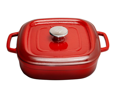 Sürel 26 cm Kare Sığ Tencere Degrade Kırmızı