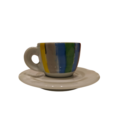 ANCAP Edex ’’Riccioli’’ Porselen Espresso Fincan ve Tabak 