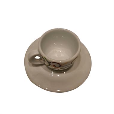 ANCAP Edex ’’Riccioli’’ Porselen Espresso Fincan ve Tabak 