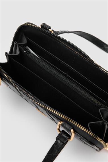 OLLBAG Klosa Siyah Renk Çapraz Çanta Cüzdan