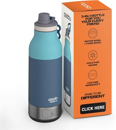 Asobu, BUDDY ŞİŞE, 1L, PASTEL BLUE