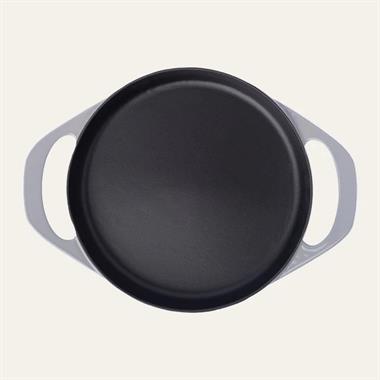 Pot Art, Çift Kulplu Tava, 22 Cm, Parlak Gri